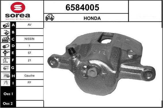 STARTCAR 6584005 - Étrier de frein cwaw.fr