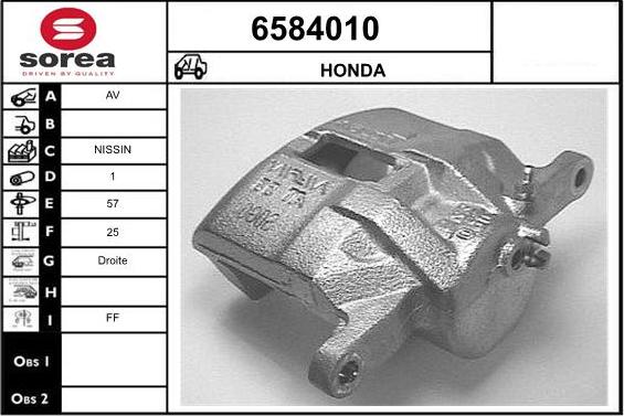 STARTCAR 6584010 - Étrier de frein cwaw.fr