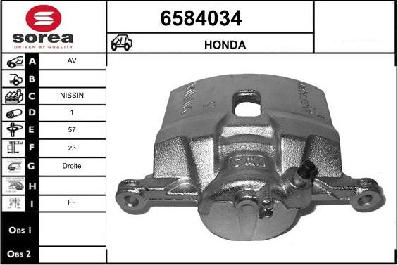 STARTCAR 6584034 - Étrier de frein cwaw.fr