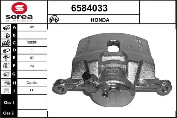 STARTCAR 6584033 - Étrier de frein cwaw.fr