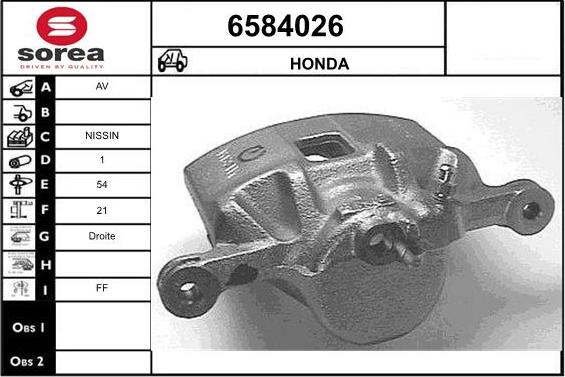 STARTCAR 6584026 - Étrier de frein cwaw.fr