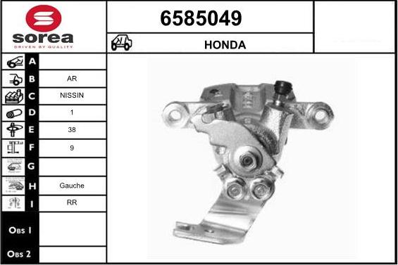 STARTCAR 6585049 - Étrier de frein cwaw.fr