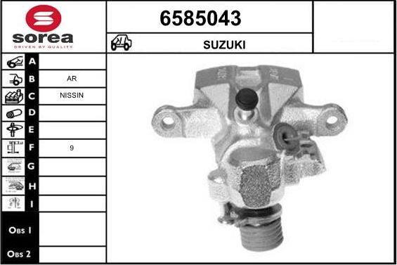 STARTCAR 6585043 - Étrier de frein cwaw.fr