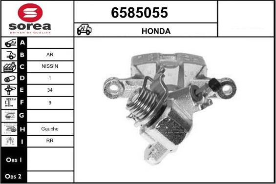 STARTCAR 6585055 - Étrier de frein cwaw.fr