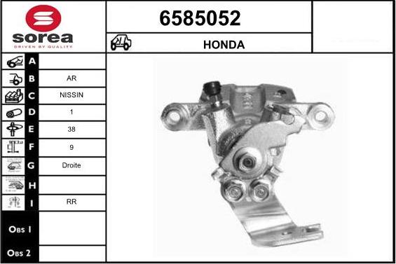 STARTCAR 6585052 - Étrier de frein cwaw.fr