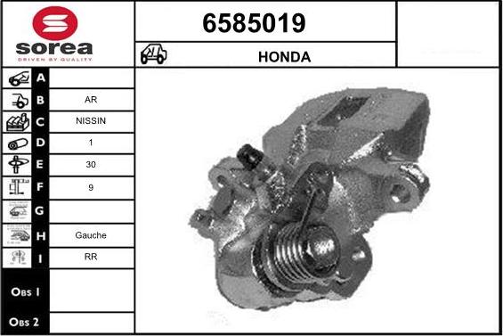 STARTCAR 6585019 - Étrier de frein cwaw.fr