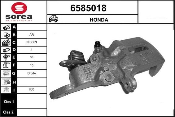 STARTCAR 6585018 - Étrier de frein cwaw.fr