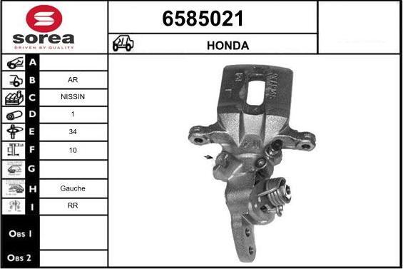 STARTCAR 6585021 - Étrier de frein cwaw.fr