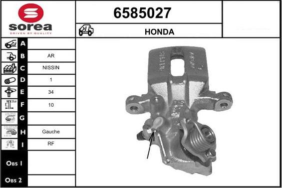 STARTCAR 6585027 - Étrier de frein cwaw.fr