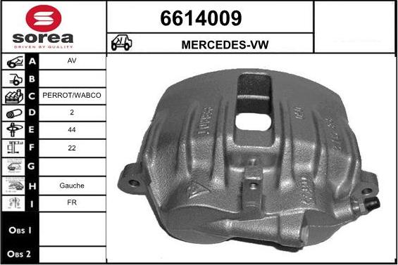 STARTCAR 6614009 - Étrier de frein cwaw.fr