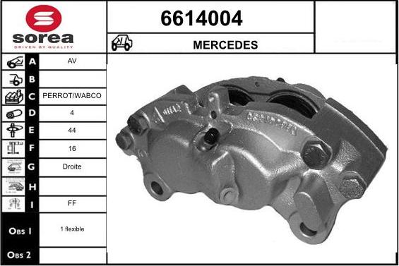 STARTCAR 6614004 - Étrier de frein cwaw.fr