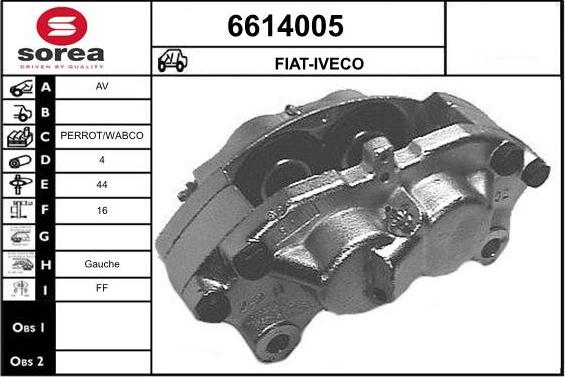 STARTCAR 6614005 - Étrier de frein cwaw.fr