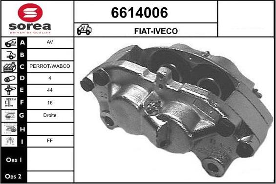 STARTCAR 6614006 - Étrier de frein cwaw.fr