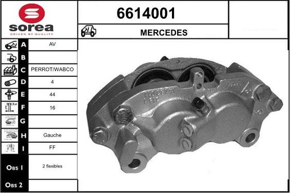 STARTCAR 6614001 - Étrier de frein cwaw.fr