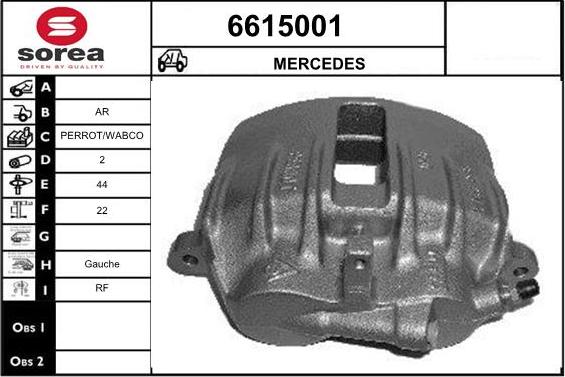 STARTCAR 6615001 - Étrier de frein cwaw.fr