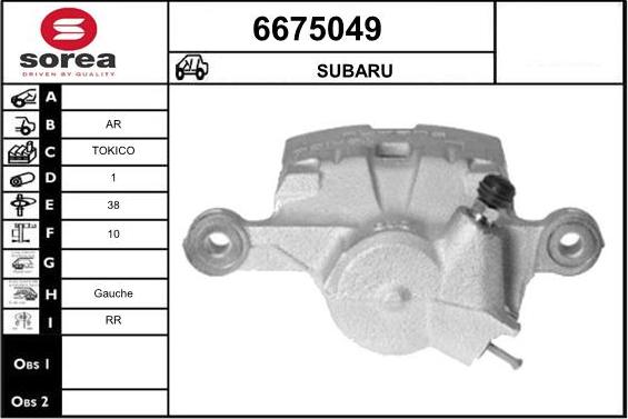 STARTCAR 6675049 - Étrier de frein cwaw.fr