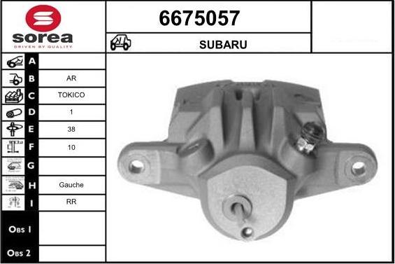 STARTCAR 6675057 - Étrier de frein cwaw.fr