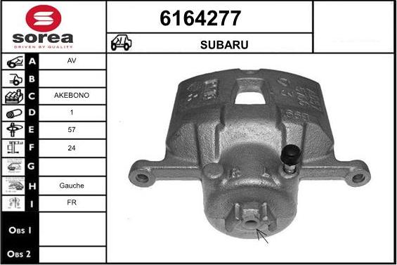 STARTCAR 6164277 - Étrier de frein cwaw.fr