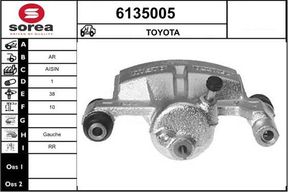 STARTCAR 6135005 - Étrier de frein cwaw.fr