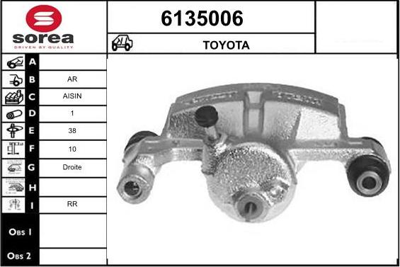 STARTCAR 6135006 - Étrier de frein cwaw.fr