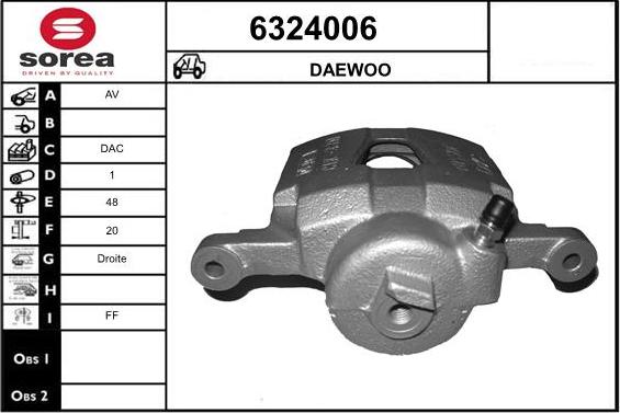 STARTCAR 6324006 - Étrier de frein cwaw.fr