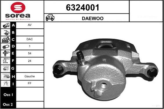 STARTCAR 6324001 - Étrier de frein cwaw.fr