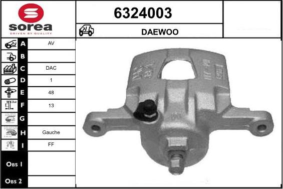 STARTCAR 6324003 - Étrier de frein cwaw.fr