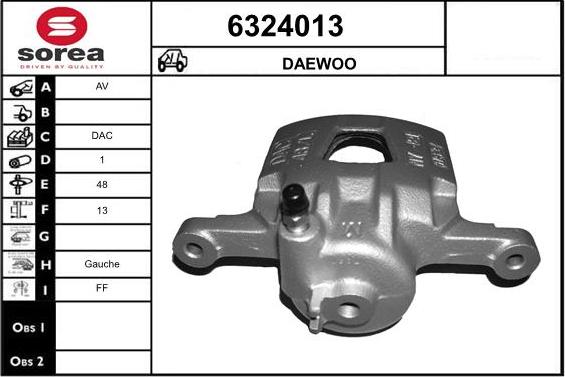 STARTCAR 6324013 - Étrier de frein cwaw.fr