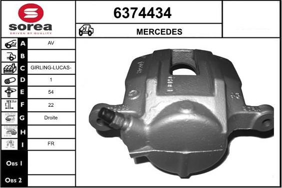 STARTCAR 6374434 - Étrier de frein cwaw.fr