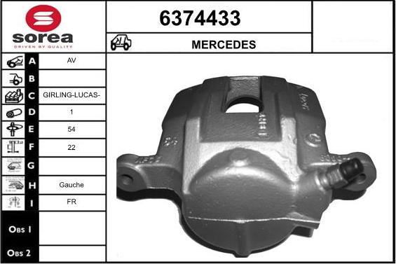 STARTCAR 6374433 - Étrier de frein cwaw.fr