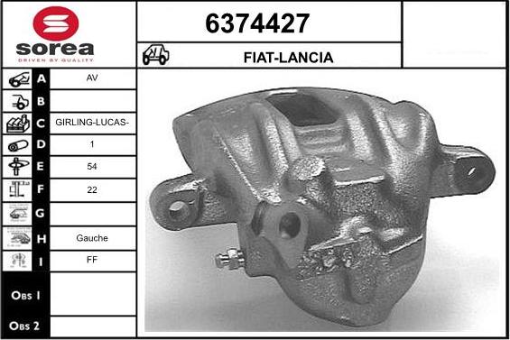 STARTCAR 6374427 - Étrier de frein cwaw.fr