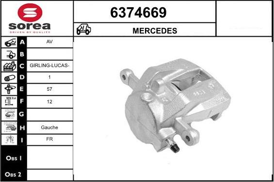 STARTCAR 6374669 - Étrier de frein cwaw.fr