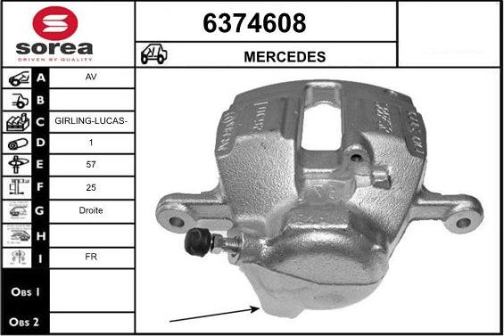 STARTCAR 6374608 - Étrier de frein cwaw.fr