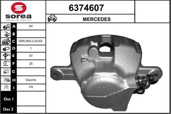 STARTCAR 6374607 - Étrier de frein cwaw.fr