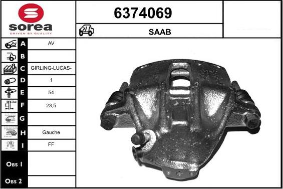 STARTCAR 6374069 - Étrier de frein cwaw.fr