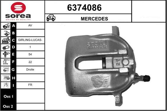 STARTCAR 6374086 - Étrier de frein cwaw.fr