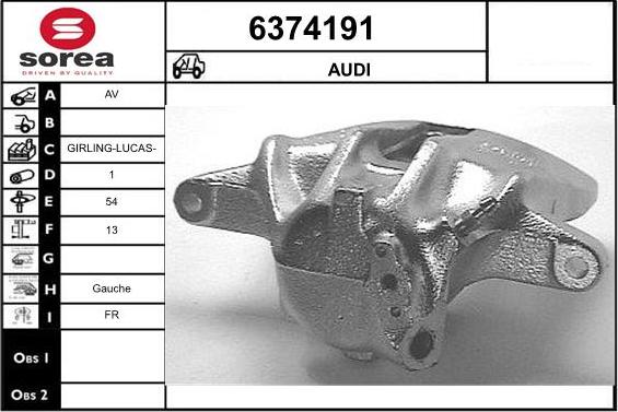 STARTCAR 6374191 - Étrier de frein cwaw.fr