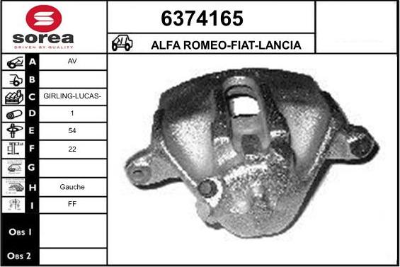 STARTCAR 6374165 - Étrier de frein cwaw.fr