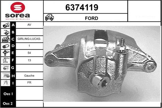 STARTCAR 6374119 - Étrier de frein cwaw.fr