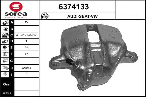 STARTCAR 6374133 - Étrier de frein cwaw.fr