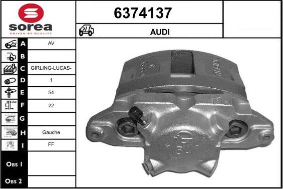 STARTCAR 6374137 - Étrier de frein cwaw.fr