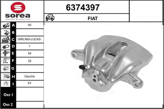 STARTCAR 6374397 - Étrier de frein cwaw.fr