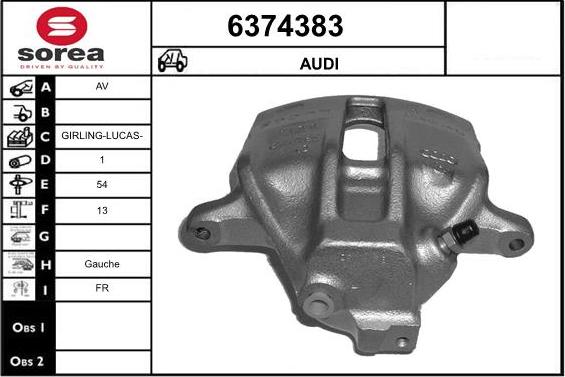 STARTCAR 6374383 - Étrier de frein cwaw.fr