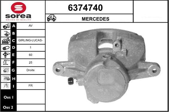 STARTCAR 6374740 - Étrier de frein cwaw.fr