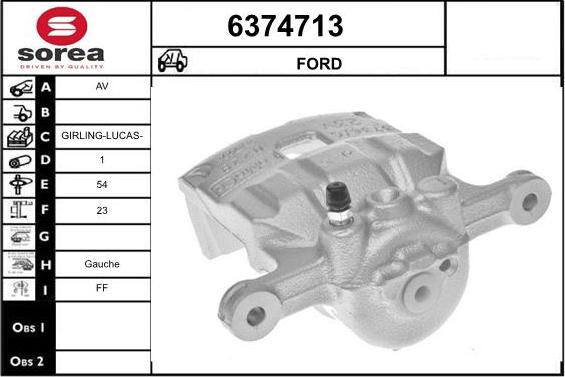 STARTCAR 6374713 - Étrier de frein cwaw.fr