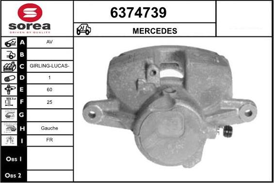 STARTCAR 6374739 - Étrier de frein cwaw.fr