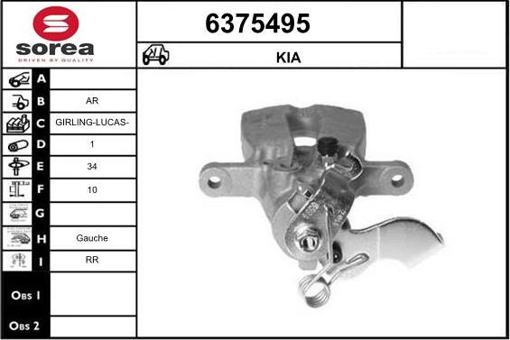 STARTCAR 6375495 - Étrier de frein cwaw.fr