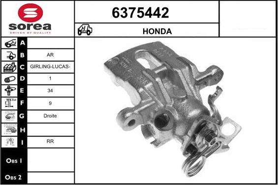 STARTCAR 6375442 - Étrier de frein cwaw.fr