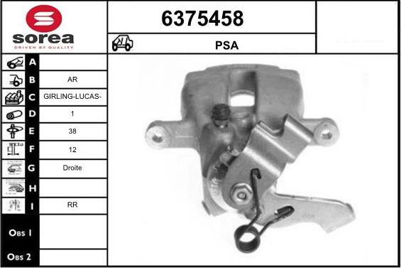 STARTCAR 6375458 - Étrier de frein cwaw.fr