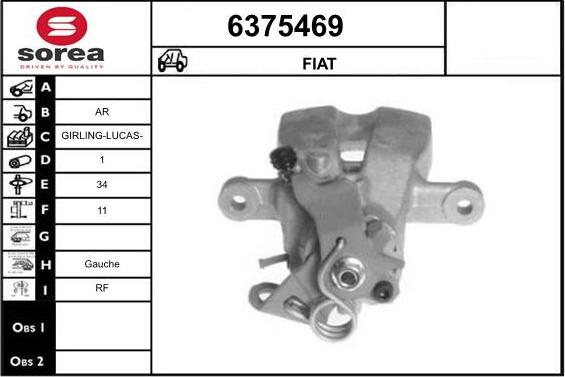 STARTCAR 6375469 - Étrier de frein cwaw.fr